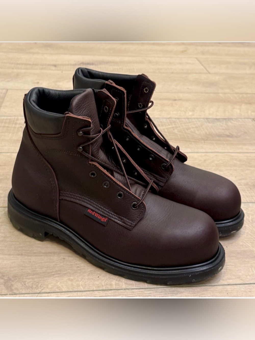 NEW RED WING 2406 SUPERSOLE 2.0 6-INCH SAFETY STEEL TOE WORK BOOTS SZ 9 D